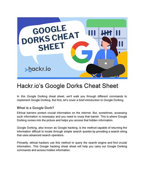 google dorking cheat sheet|google dorking cheat sheet 2022.